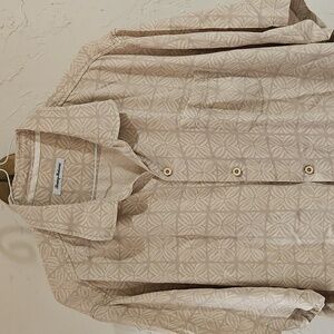 Tommy Bahama Shirt Men XXXL beige shirt